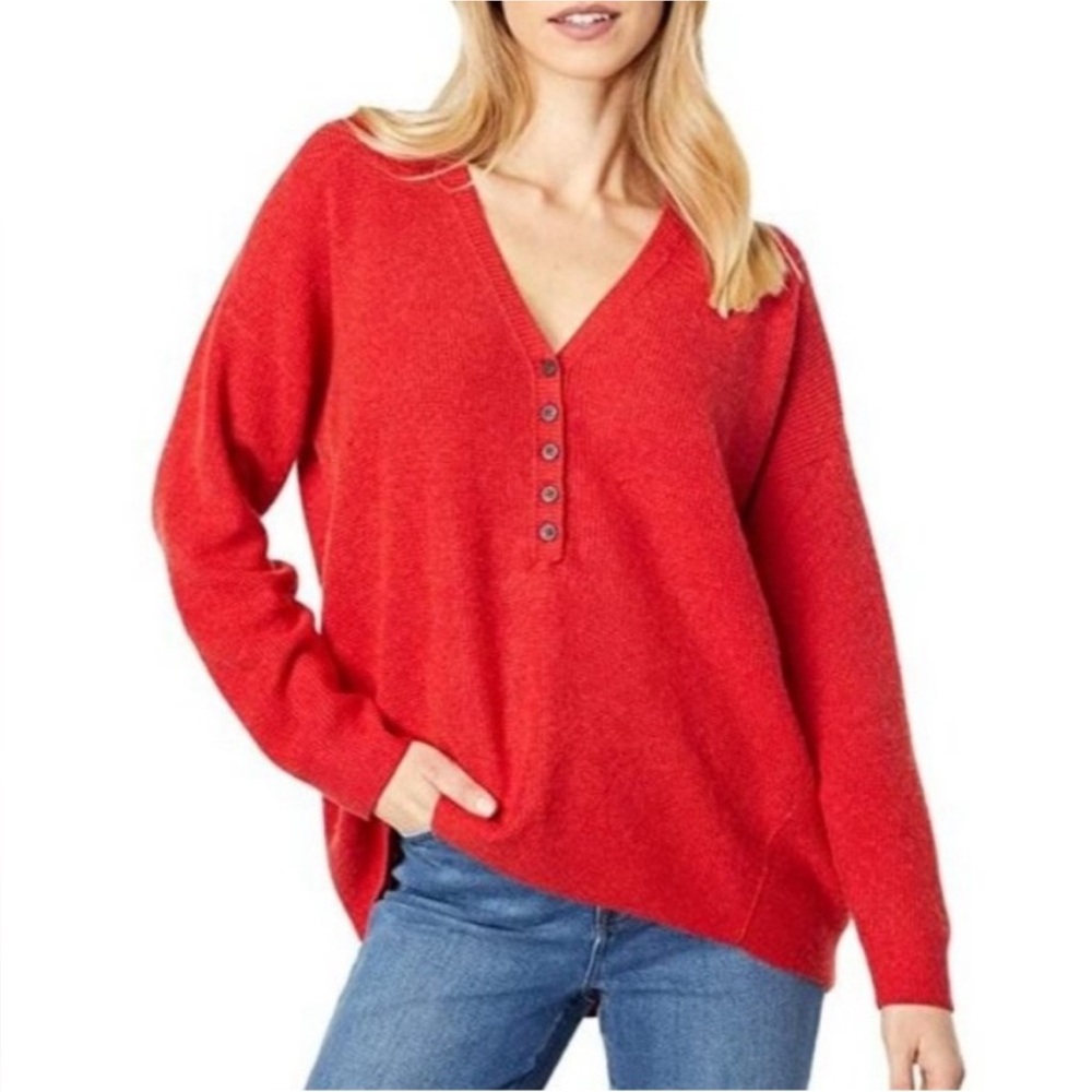 Madewell Asherton Waffle Henley Sweater